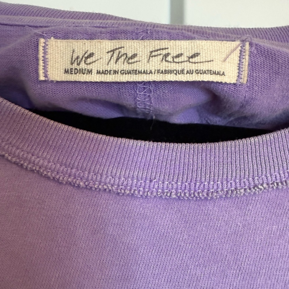 We The Free Free People Lavender Crop Top - M - Picture 3 of 5